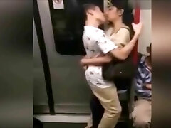 Shame! People in Asian Metro do obscene things.