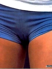 See hot gals that are brave enough to wear tiny shorts