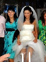 Bride upskirt