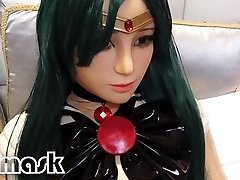 Sailormoon spandex dame bondage cosplay
