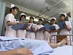 Wonderful Japanese damsel Kaho Kasumi, Sasa Handa, Meguru Kosaka in Horny Nurse, Handjobs JAV video