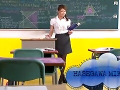 Crazy modello Giapponese Miku Hasegawa in Favoloso Diteggiatura, Cougar JAV clip