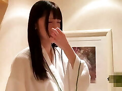 A beautiful Japanese beauty with long ebony hair gives a blowjob and then takes a internal ejaculation Pov 2 uncensored