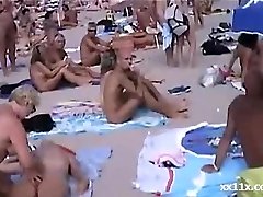 Amateur public beach sex&cum compil