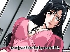 Ginormous titted mischievous hentai babe fingering her wet pussy