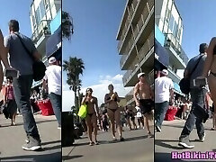 Hot Bikini Teens Beach Spycam Bikini Spy Close-Up 4K UHD Video 10