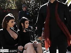 BurningAngel Marley Brinx Lures A DILF Into Fucking Her During His Wifey'_s Burial