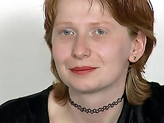 Cute redhead teen gets a lot of jism on her face - 90's retro nail