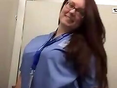 Chubby Nurse Showing her Sexy Assets