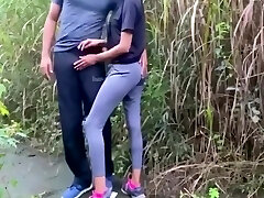 Very Risky Public Nail With A Killer Girl At Jogging Park