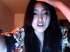 japanese showcasing off her body on webcam