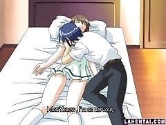 Hentai teenage gets tittyfucked and pussy pumped