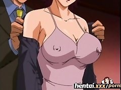 Anime Porn.xxx - Big-boobed MILF'S First Threesome