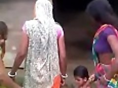 Sluts fighting for pecker in village