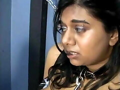 Indian marionette serving her mistress as a good slave