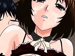 Hentai maid tit fucks and screws her master