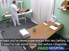 FakeHospital Gspot orgasm for nervous tall girl with natural massive bosoms
