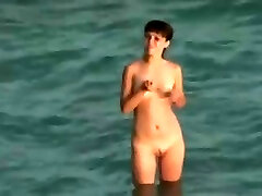 Nude Beach - Little Tit Tan Lines Hottie - Fucked