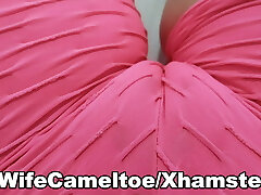 Fat cameltoe and micro short