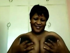 Ebony Bbw With Large Breasts