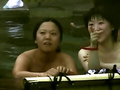 It is time to spy on real innate Japanese bi-otches bathing and flashing tits