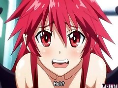 Manga Porn redhead gets fucked by three guys