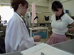 Dildo boink for hot Jap during her medical examination