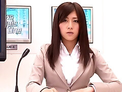 Yuria Ashina, Risa Murakami, Kyoka Mizusawa, ASUKA Two in Beautiful Announcer Upskirt part 3