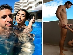 ARGENTINIAN Tart is Picked Up From The Swimming Pool and FUCKED in her Motel Room