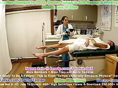 Become Medic Tampa & Study Angel Santana With Nurse Aria Nicole During Humiliating Gyno Exam Required Four New Students!