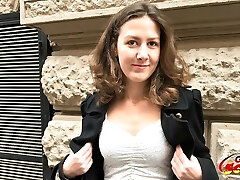 GERMAN SCOUT - College Teen Alessandra get Pulverize at Casting