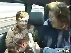 Plumper Jap Grannies on a Tour Bus 