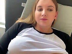 Caught my Big Tit Sista masturbating while watching porn