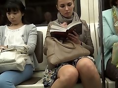 Upskirt in the train