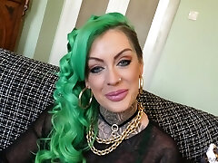 Trashy looking tattooed escort Phoenix Madina is torn up in her crazy anal hole