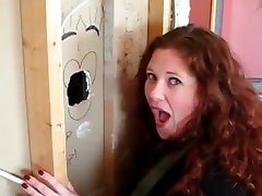 Housewife Has first Gloryhole Experience