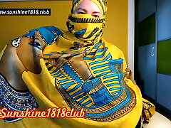 Arab Egyptian slut in hijab big boobs web cam 10 24