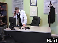 Tempting nurse Stassi Sinclaire romped in doctors office