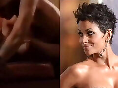 Halle Berry checks herself out plowing