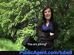 PublicAgent Innocent young woman poked in the bushes