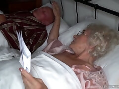 Granny Norma is hotwife on her husband with young hot blooded lover