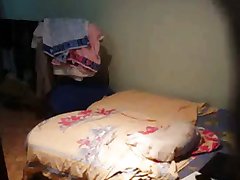 Young russian redhead on hidden cam