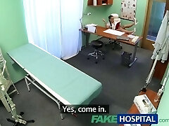 FakeHospital Patient gives his super-hot brunette nurse a cream pie