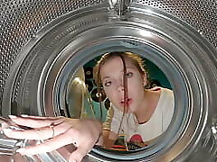 Step Step-sister Got Stuck Again into Washing Machine Had to Call Rescuers
