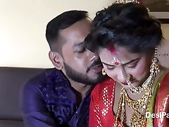 Freshly Married Indian Girl Sudipa Hardcore Honeymoon First-ever night sex and creampie - Hindi Audio