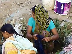 Indian Village Girl Spied In Outdoor Hidden 