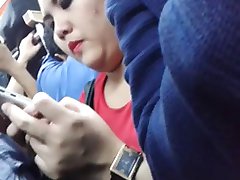 encoxada indonesia chuby girl in train she like my dick