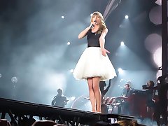 Taylor Swift performing in Detroit