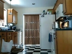 Kitchen nudism my mom on spy camera