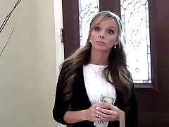 Desperate point of view realtor jerks for cash